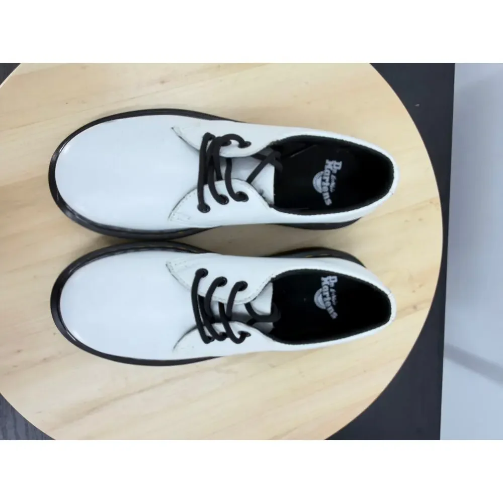 Dr. Martens 1461 Kids Leather Oxford Shoes Size 1 White Preppy Casual Unisex